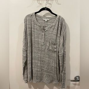 DownEast Gray Long Sleeve Shirt